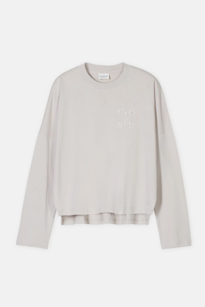 Closed, C95359 Long-sleeved shirt, Soft grey